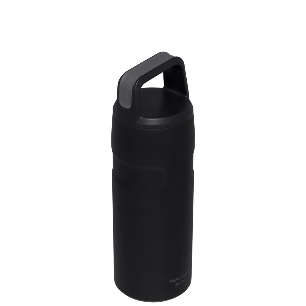 Black Glimmer Stanley IceFlow™ Bottle with Cap and Carry+ Lid | 16 OZ Water Bottles | 17658-EKYA