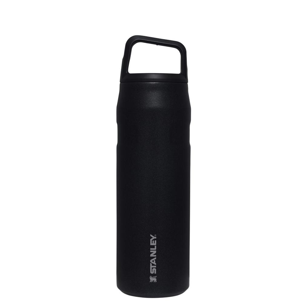 Black Glimmer Stanley IceFlow™ Bottle with Cap and Carry+ Lid | 24 OZ Water Bottles | 64021-IRPD