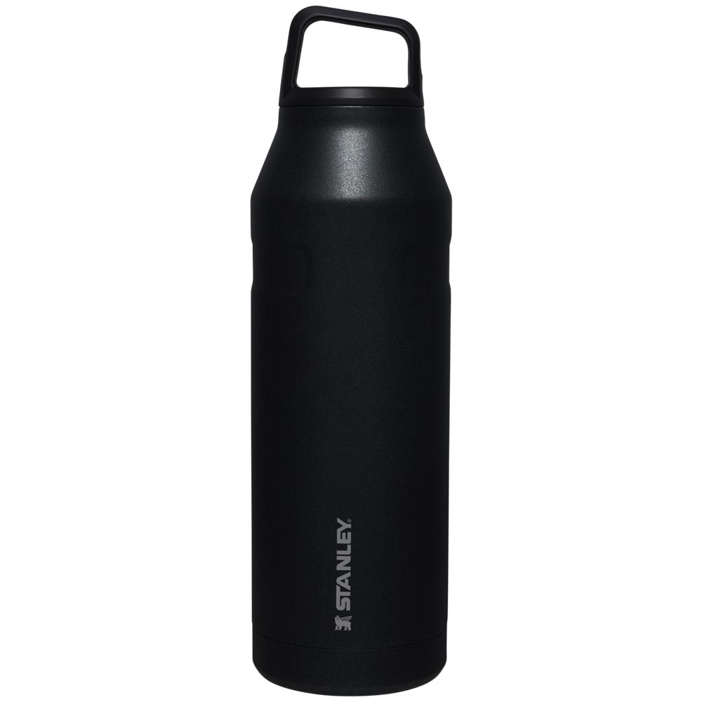 Black Glimmer Stanley IceFlow™ Bottle with Cap and Carry+ Lid | 50 OZ Water Bottles | 42987-FPCB