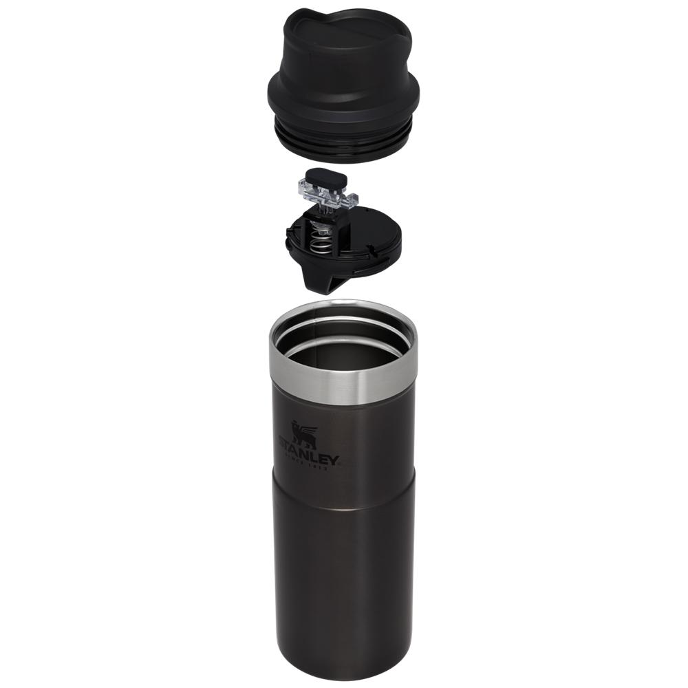 Black Stanley Classic Trigger Action Travel Insulated Coffee Tumbler | 16 OZ Mugs | 90417-PYKC