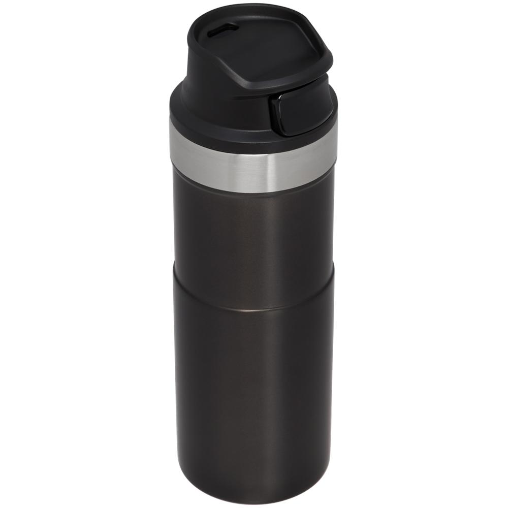 Black Stanley Classic Trigger Action Travel Insulated Coffee Tumbler | 16 OZ Mugs | 90417-PYKC