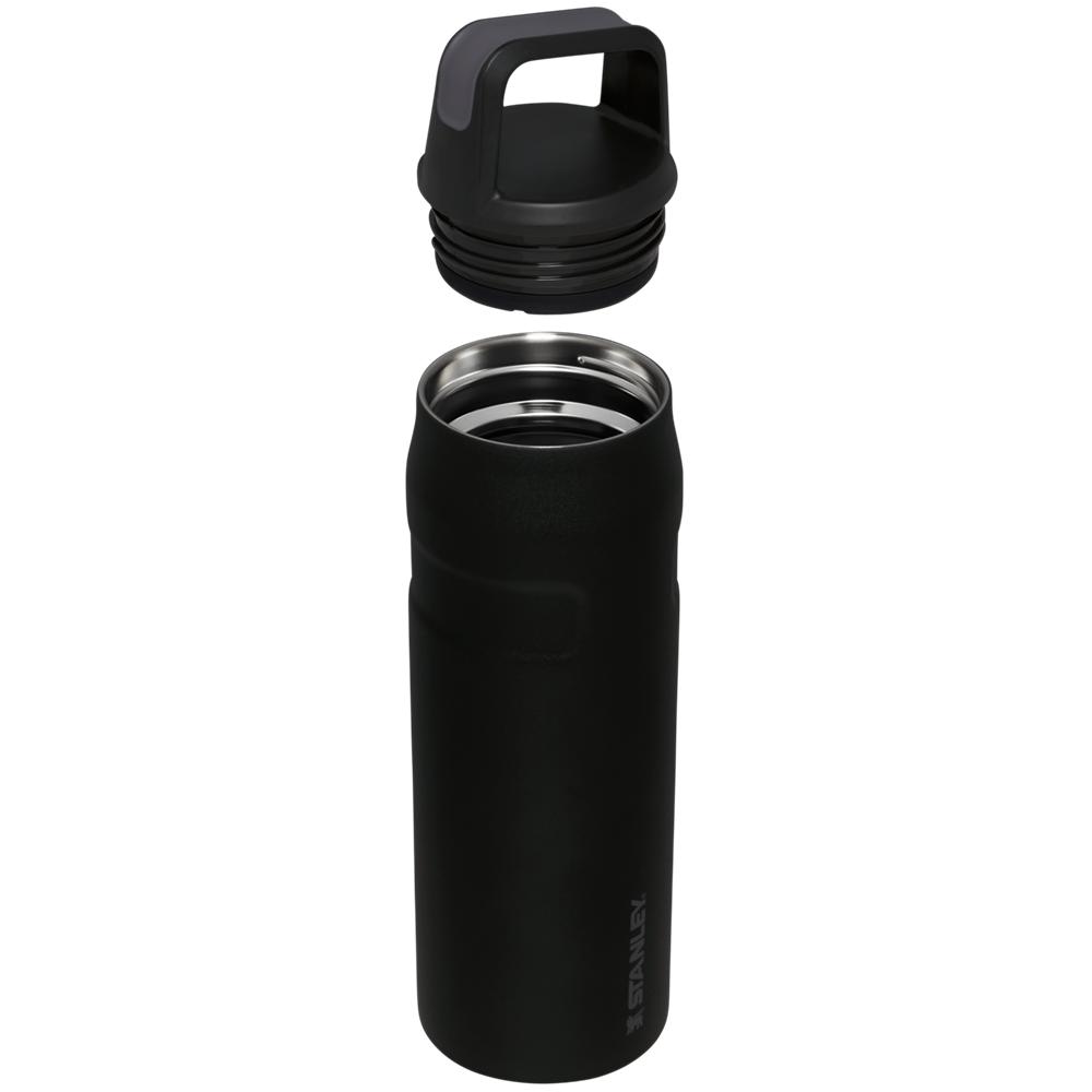 Black Stanley IceFlow™ Bottle with Cap and Carry+ Lid | 16 OZ Water Bottles | 84905-FOBN