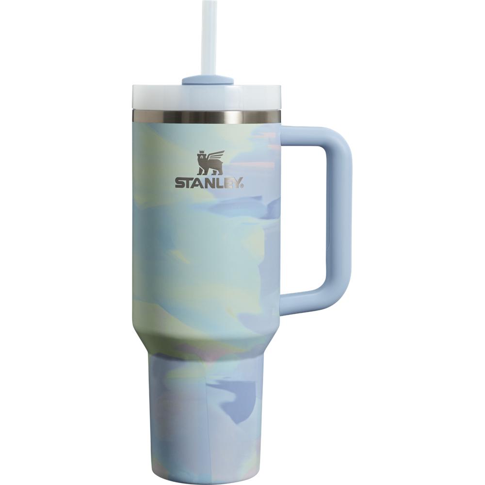 Blue Stanley The Clean Slate Brushstrokes Quencher H2.0 FlowState Tumbler | 40 OZ Water Bottles | 20168-FAXU