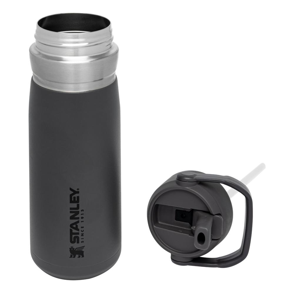 Charcoal Grey Stanley Go Flip Straw Water Bottle | 22 OZ | Insulated Bottle Water Bottles | 42508-IPFO