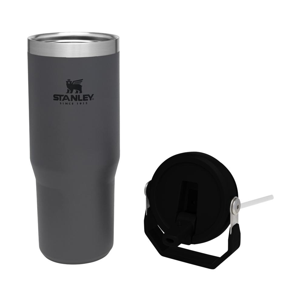 Charcoal Grey Stanley The IceFlow Flip Straw Tumbler | 30 OZ | Insulated Water Water Bottles | 26407-FLJV