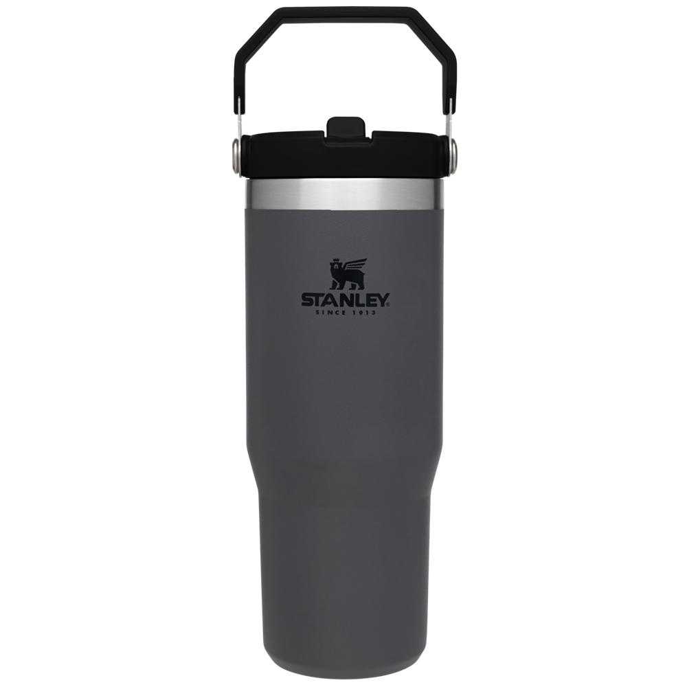 Charcoal Grey Stanley The IceFlow Flip Straw | 30 OZ | Insulated Water Tumbler | 13852-ZEFN