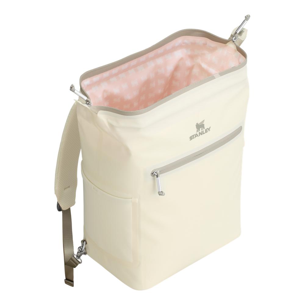 Cream White Stanley The All Day Madeleine Midi Cooler Backpack | 20 Can | 14.8 QT | 14.0 L Storage | 79136-MTRB