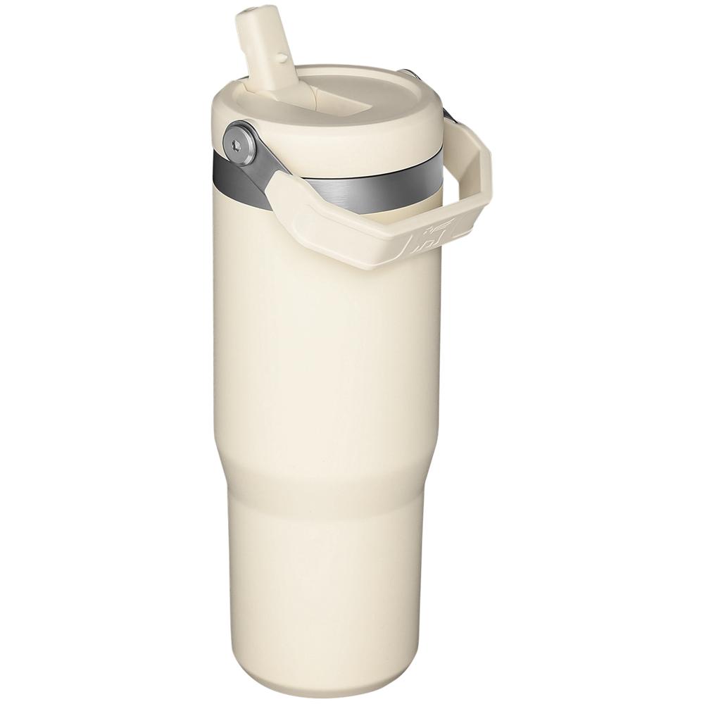 Cream White Stanley The IceFlow Flip Straw | 30 OZ | Insulated Water Tumbler | 04517-PGLC