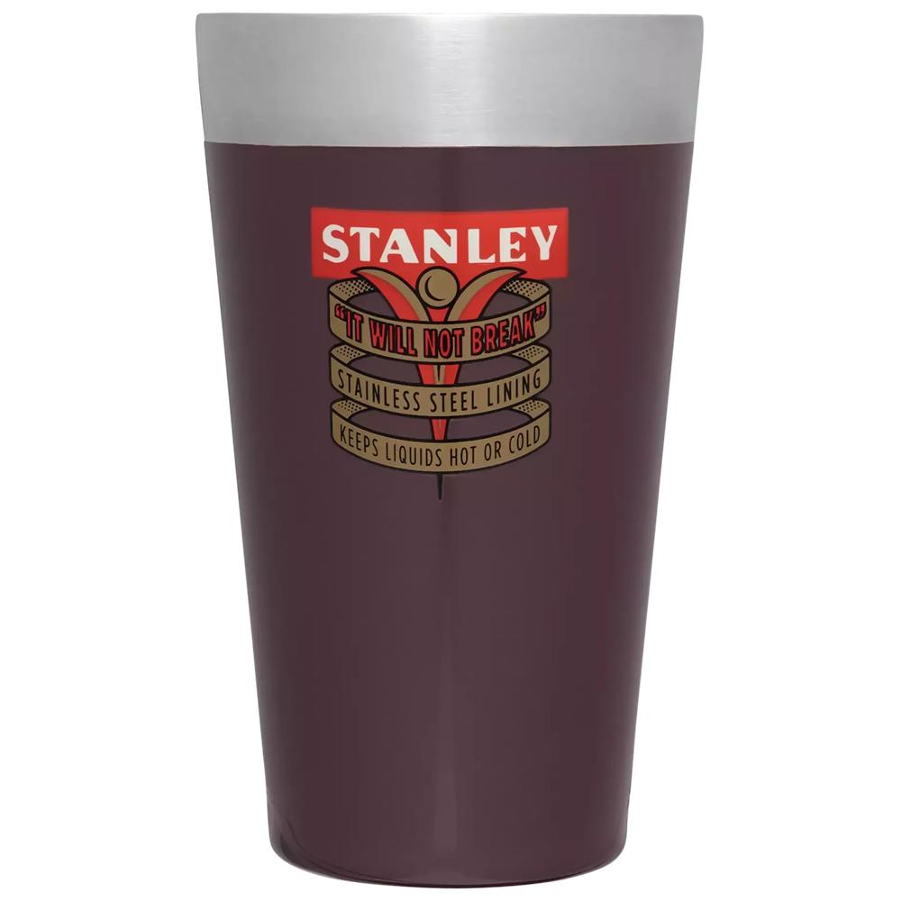 Dark Red Stanley The Milestones Stacking Beer Pint | 16 OZ | Insulated Stainless Steel Water Bottles | 53780-DIBW