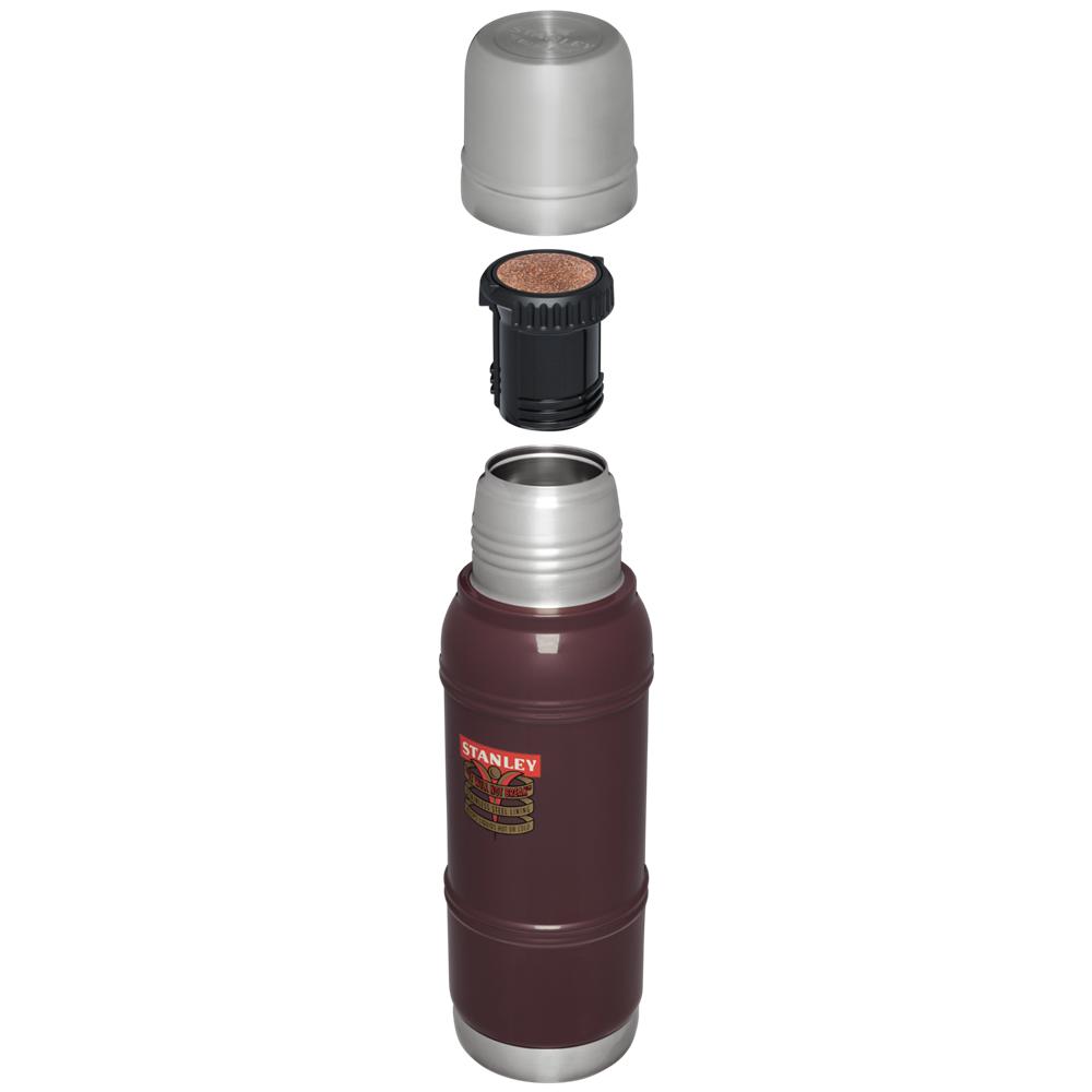 Dark Red Stanley The Milestones Thermal Bottle | 1.1 QT | Vacuum Sealed, Double Wall Vacuum Bottles | 57268-HLVS