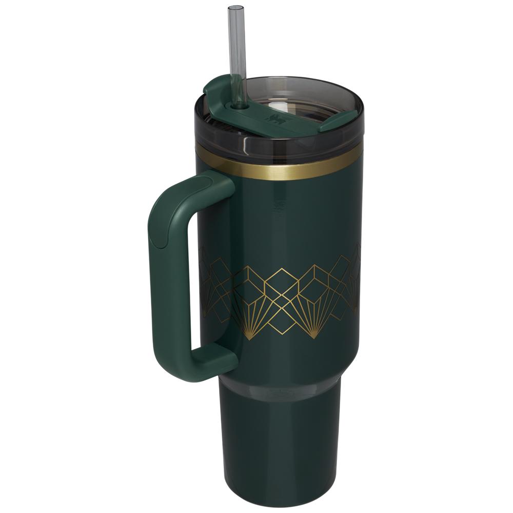 Darkgreen Stanley Deco Collection Quencher H2.0 FlowState™ | 40 OZ Tumbler | 42307-TABS