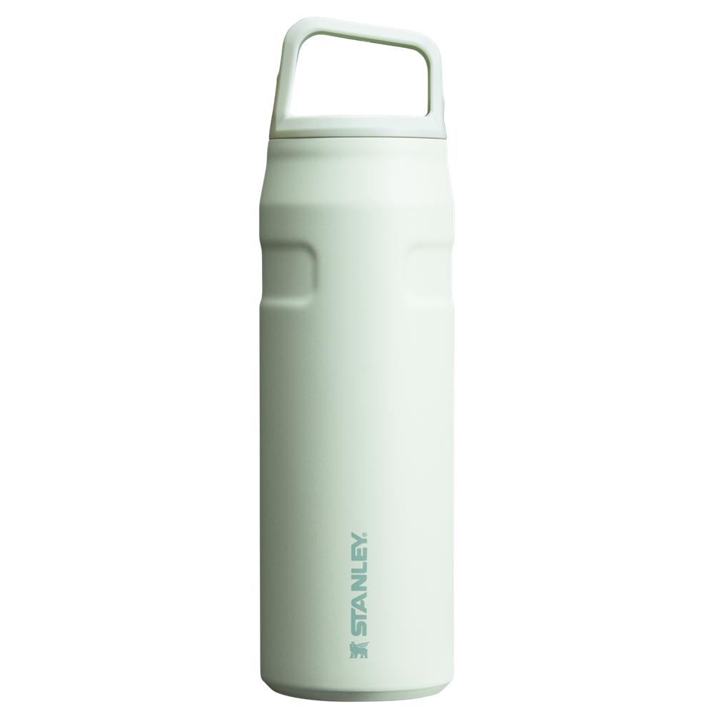 Darkseagreen Stanley IceFlow™ Bottle with Cap and Carry+ Lid | 24 OZ Water Bottles | 74620-LMAO