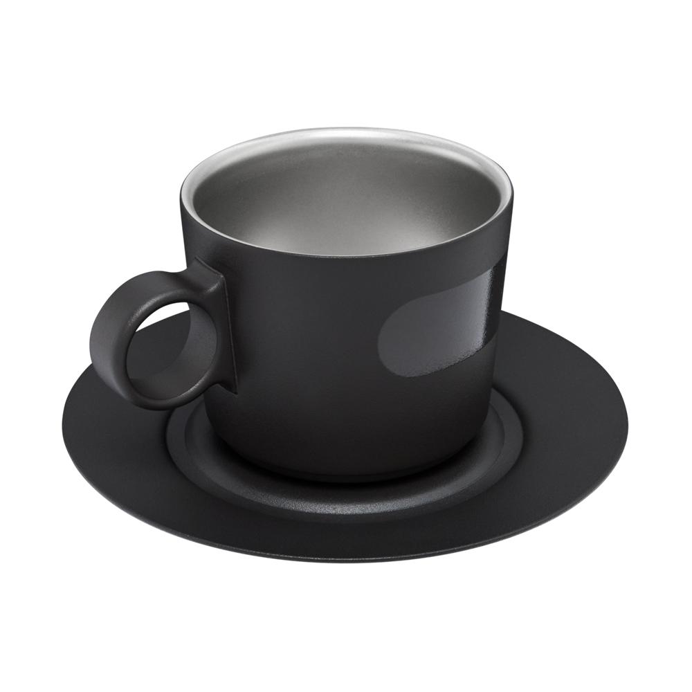 Foundry Black Stanley The DayBreak Cappuccino Cup & Stillness Saucer | 6.5 OZ Cups | 62195-SBLE