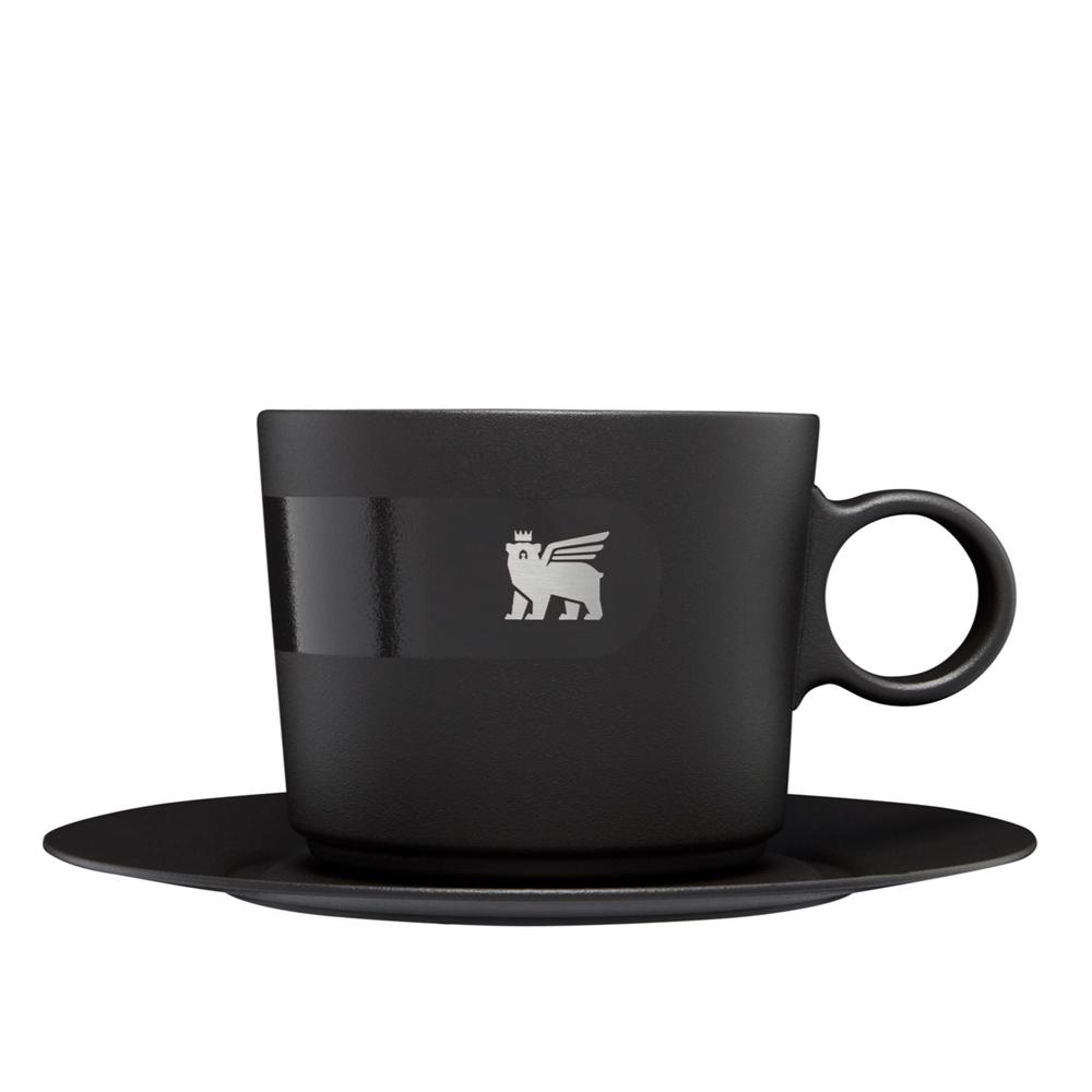 Foundry Black Stanley The DayBreak Cappuccino Cup & Stillness Saucer | 6.5 OZ Cups | 62195-SBLE