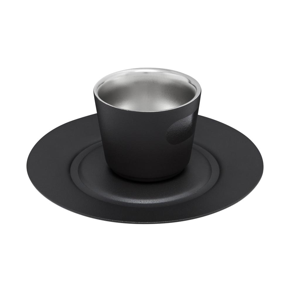 Foundry Black Stanley The DayBreak Demitasse Cup & Saucer | 2.2 OZ Espresso Cup Cups | 34762-UBWK