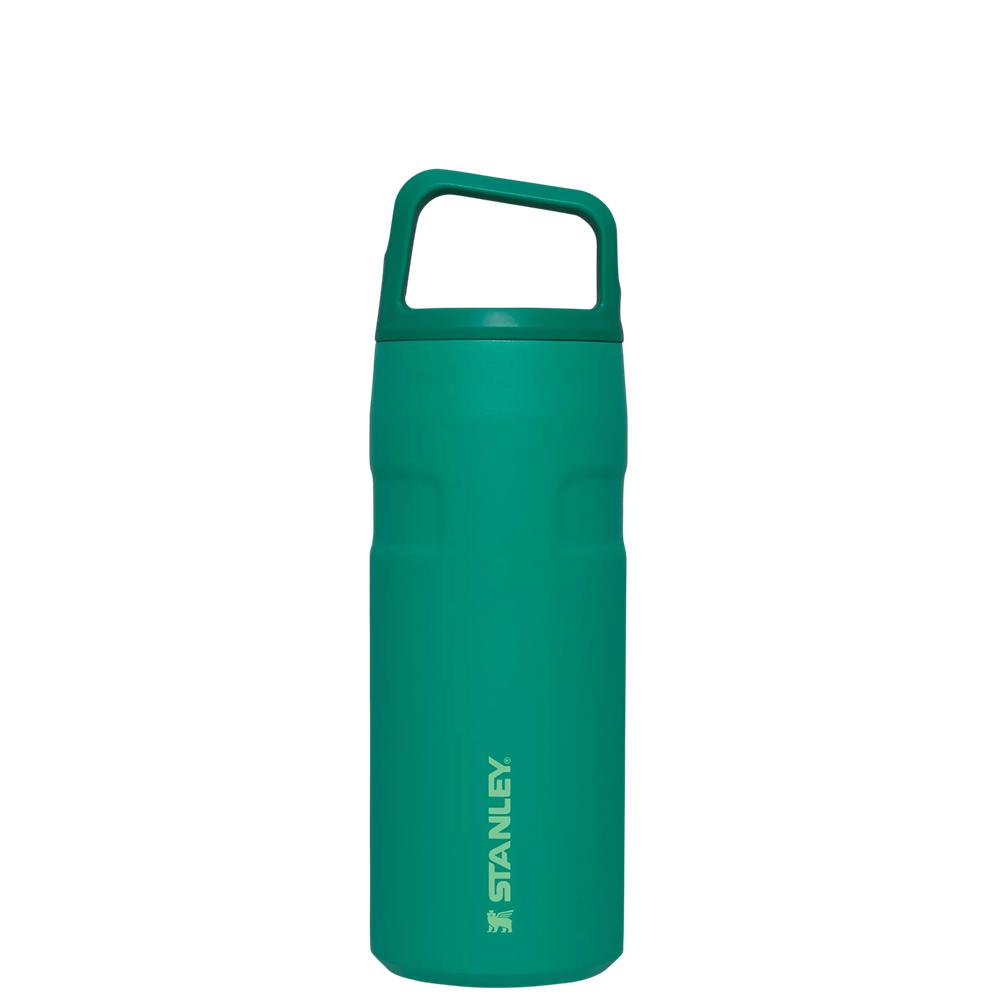 Green Stanley IceFlow™ Bottle with Cap and Carry+ Lid | 16 OZ Water Bottles | 08394-GJYU