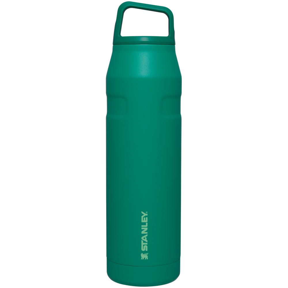 Green Stanley IceFlow™ Bottle with Cap and Carry+ Lid | 36 OZ Water Bottles | 53267-YEFB