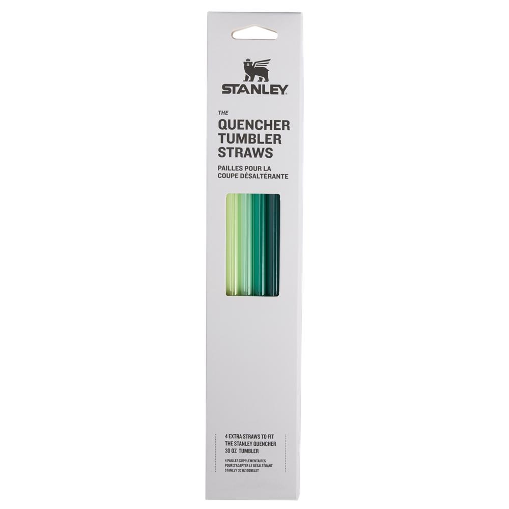 Green Stanley Replacement Straw 4 Pack | 30 OZ Quencher Tumbler Straws | 38460-CMUD