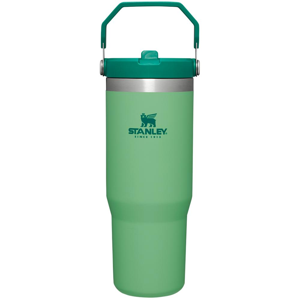 Green Stanley The IceFlow Flip Straw | 30 OZ | Insulated Water Tumbler | 54278-JOQS