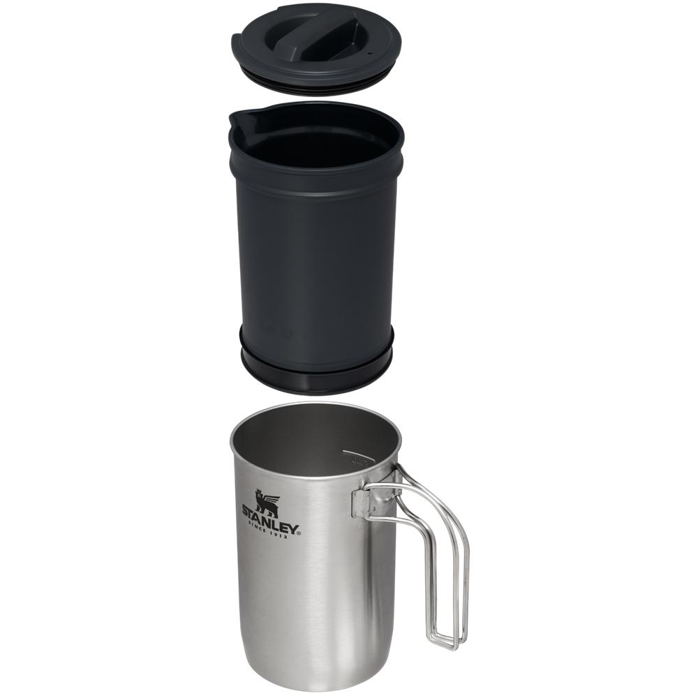 Grey Stanley Adventure All-In-One Boil + Brew French Press Cups | 03671-IVSB