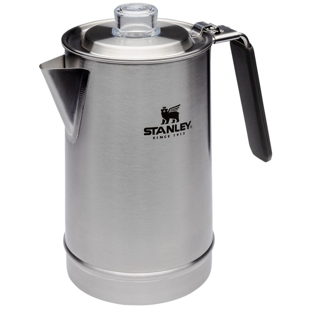 Grey Stanley Adventure Cool Grip Camp Percolator | 1.1 qt Coffee Pot Cups | 08574-RYTI