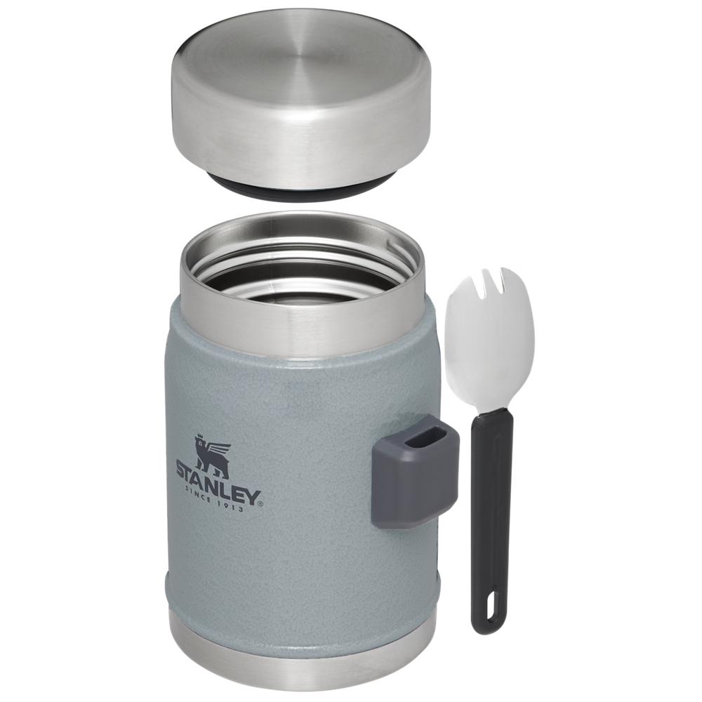 Hammertone Silver Stanley Classic Legendary Insulated + Spork | 14 OZ Food Jars | 23105-QYLX