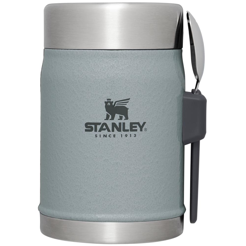 Hammertone Silver Stanley Classic Legendary Insulated + Spork | 14 OZ Food Jars | 23105-QYLX