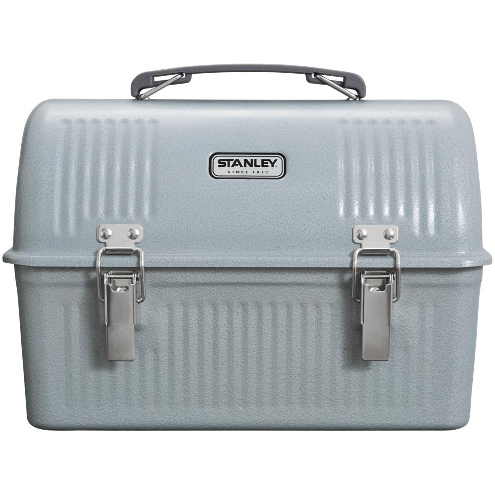 Hammertone Silver Stanley Classic Metal Lunch Box | 10 OZ | Stainless Steel Storage | 08965-PDNT