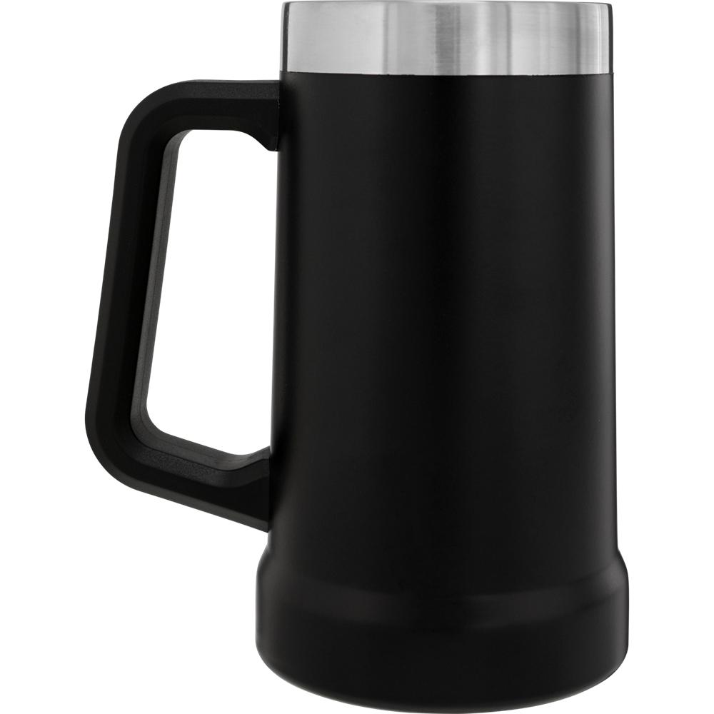 Matte Black Stanley Adventure Big Grip Beer Stein | 24OZ Mugs Water Bottles | 60185-KBMX