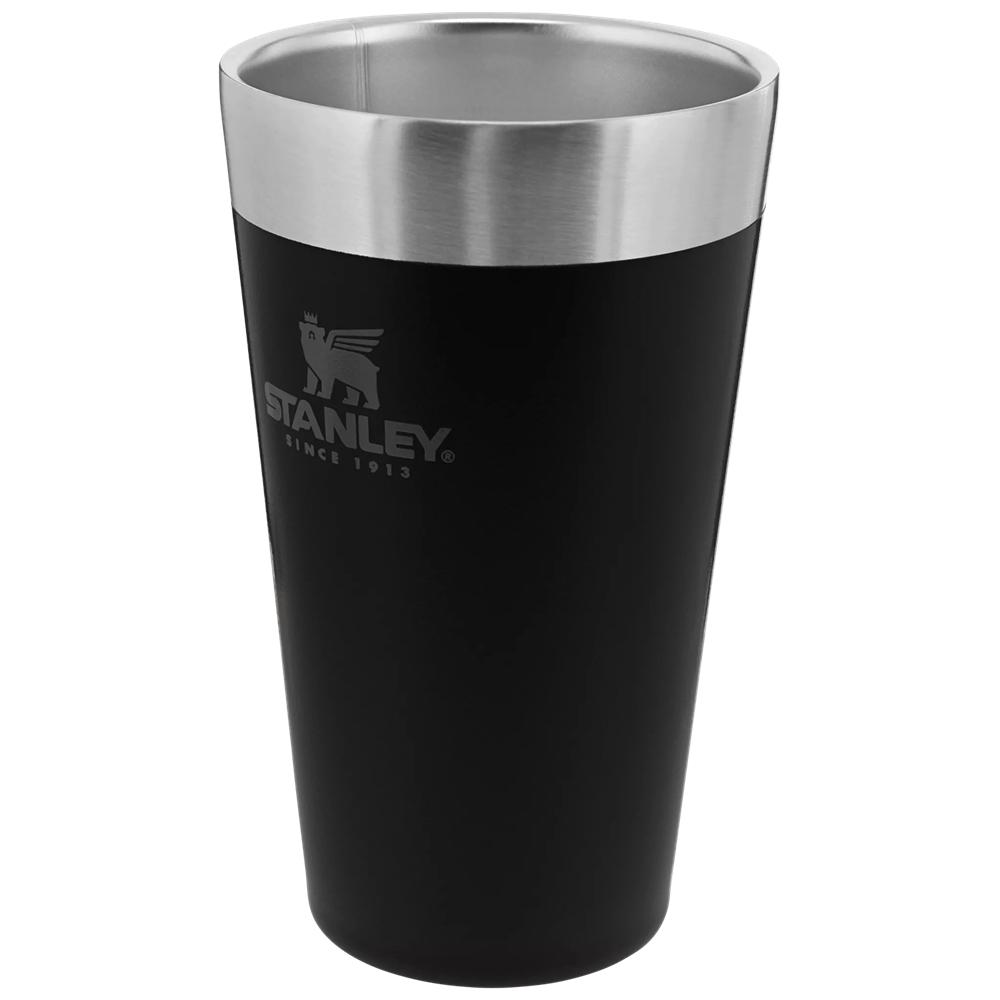 Matte Black Stanley Adventure Stacking Stainless Steel Beer Pint | 16OZ Tumbler Water Bottles | 86230-RDWU