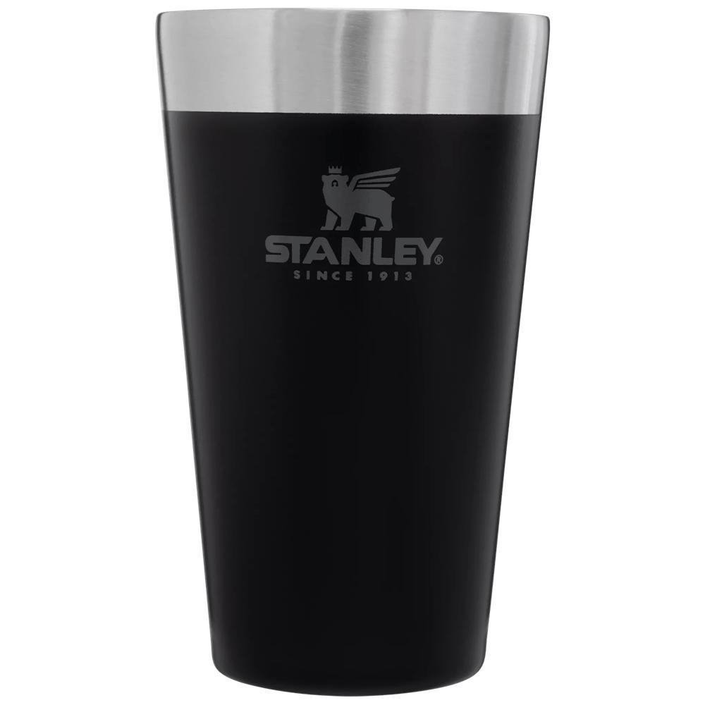 Matte Black Stanley Adventure Stacking Stainless Steel Beer Pint | 16OZ Tumbler Water Bottles | 86230-RDWU