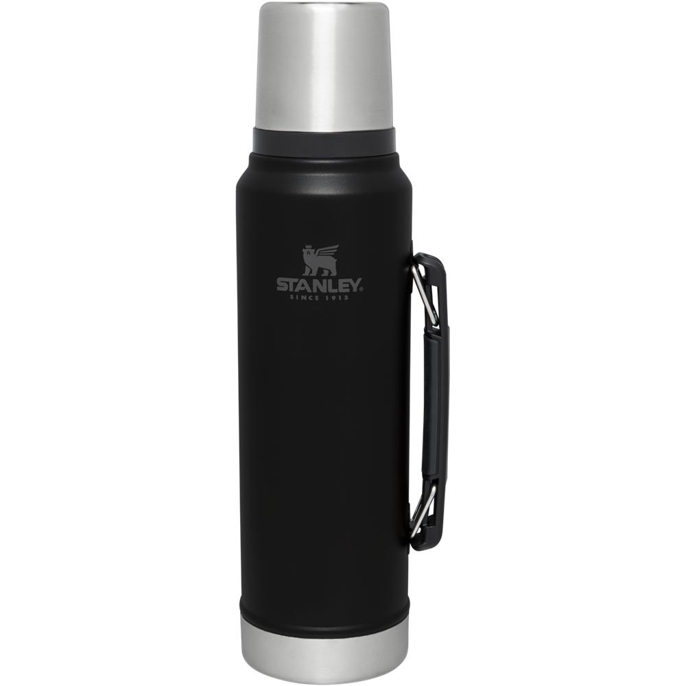 Matte Black Stanley Classic Legendary Bottle Sale | 1.1 QT Vacuum Bottles | 76932-GWJK