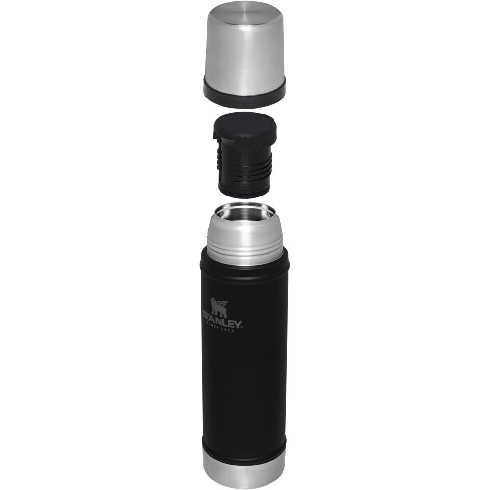 Matte Black Stanley Classic Legendary Vacuum Insulated Water Bottle | 20 OZ Vacuum Bottles | 48036-NUMV