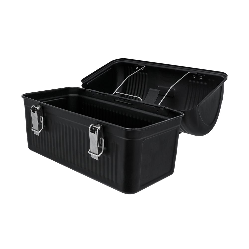 Matte Black Stanley Classic Metal Lunch Box | 10 OZ | Stainless Steel Storage | 15027-ECWK