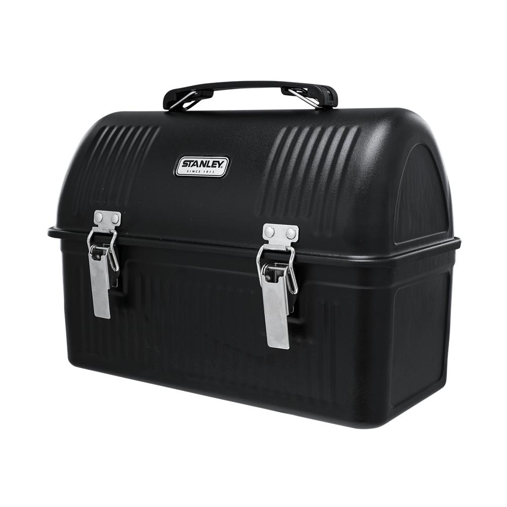 Matte Black Stanley Classic Metal Lunch Box | 10 OZ | Stainless Steel Storage | 15027-ECWK