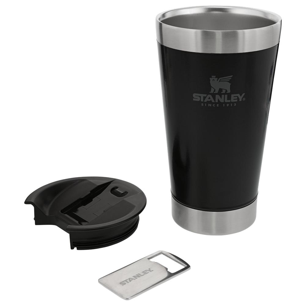 Matte Black Stanley Classic Stay Chill Insulated Beer Pint | 16OZ Tumbler Cups | 41063-TARV