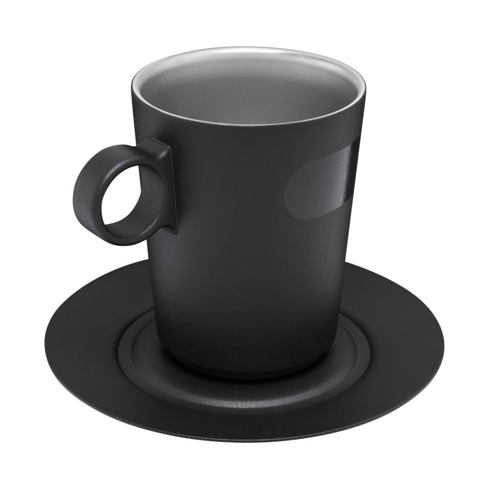 Matte Black Stanley The DayBreak Café Latte Cup & Stillness Saucer | 10.6OZ Insulated Coffee Mug Cups | 16847-DXOM