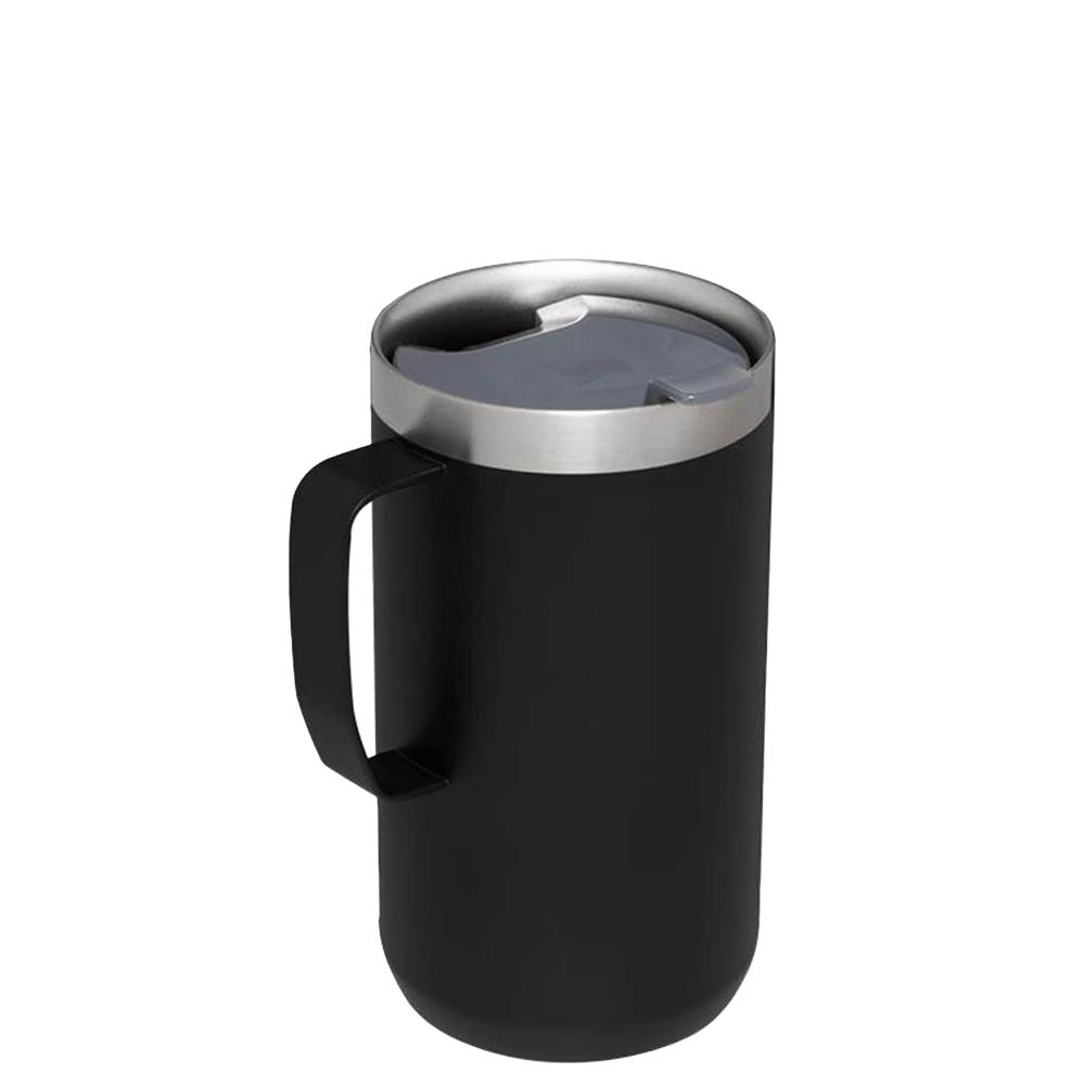 Matte Black Stanley The Stay-Hot Camp | 24 OZ Mugs | 16459-XSKE