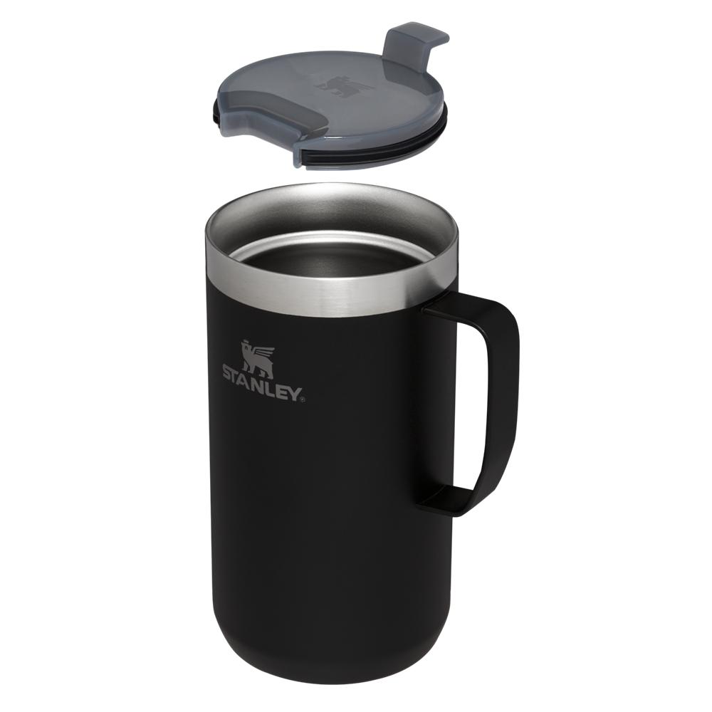 Matte Black Stanley The Stay-Hot Camp | 24 OZ Mugs | 16459-XSKE