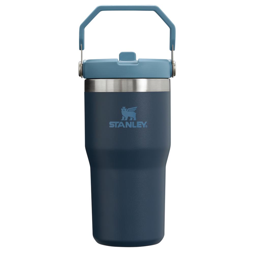 Navy Stanley The IceFlow Flip Straw Tumbler | 20 OZ | Insulated Water Tumbler | Sta Water Bottles | 39601-FNPI