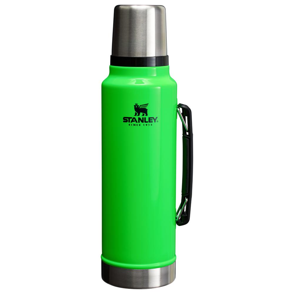 Neon Green Stanley The Neon Classic Legendary Bottle | 1.5 QT Water Bottles | 52740-MBNK