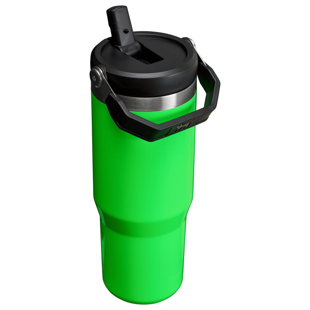 Neon Green Stanley The Neon IceFlow™ Flip Straw Tumbler | 30 OZ Water Bottles | 07251-GSLN