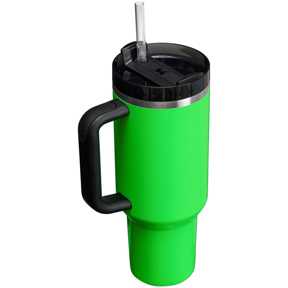 Neon Green Stanley The Neon Quencher H2.0 FlowState™ | 40 OZ Tumbler | 18732-DEZL