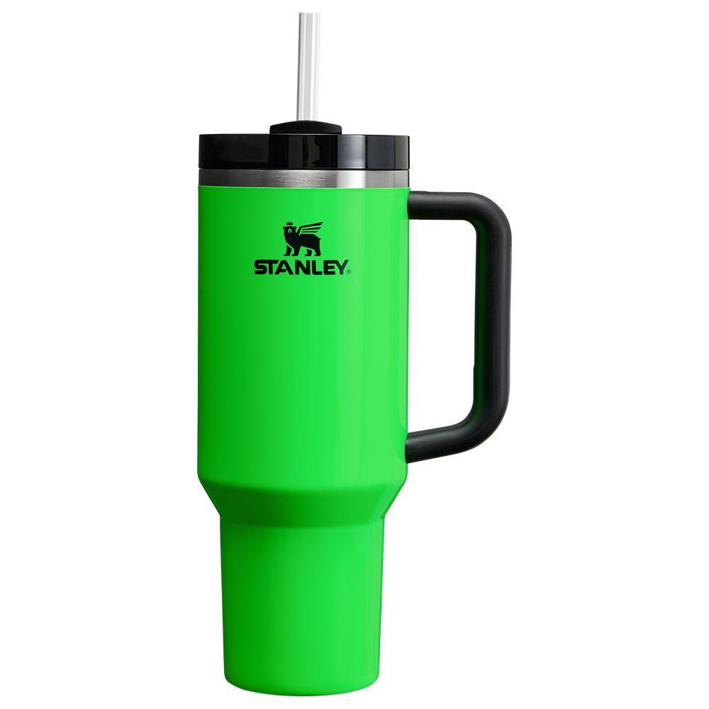 Neon Green Stanley The Neon Quencher H2.0 FlowState™ | 40 OZ Tumbler | 18732-DEZL