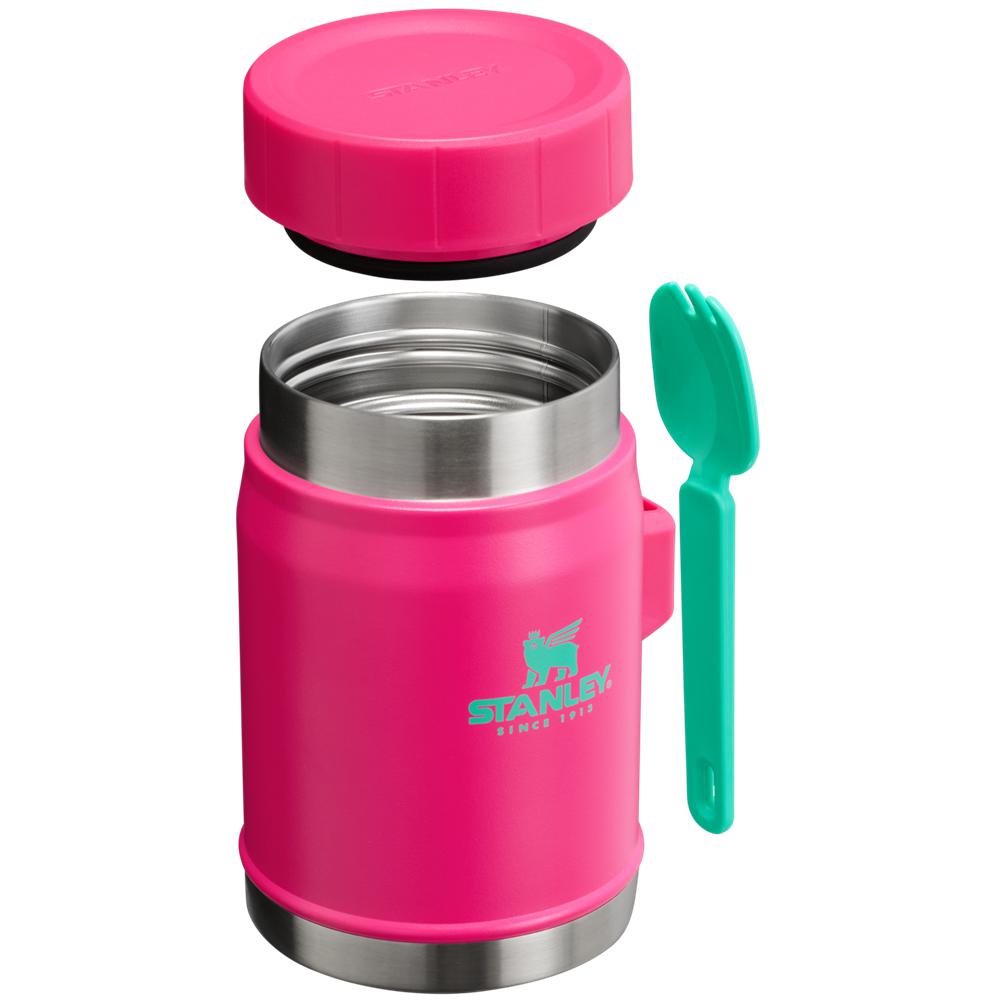 Passion Pink Stanley The Heat wave Classic Legendary + Spork | 14 OZ Food Jars | 28341-FKOS