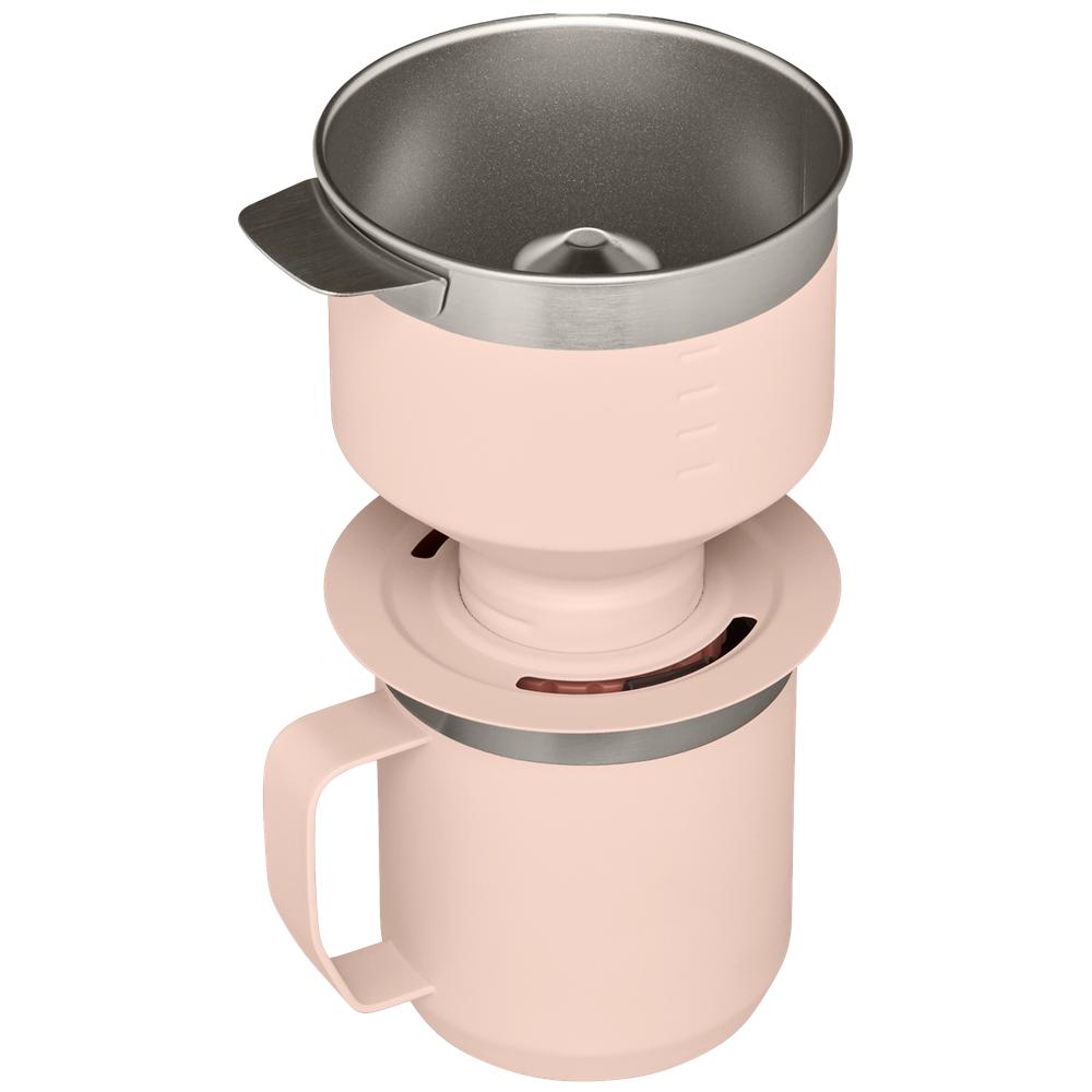 Pink Stanley Classic Perfect-Brew Pour Over Set | Camp Coffee Maker Cups | 34706-APQB