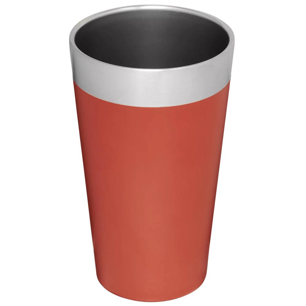 Red Stanley Adventure Stacking Stainless Steel Beer Pint | 16OZ Tumbler Cups | 16072-RFZB