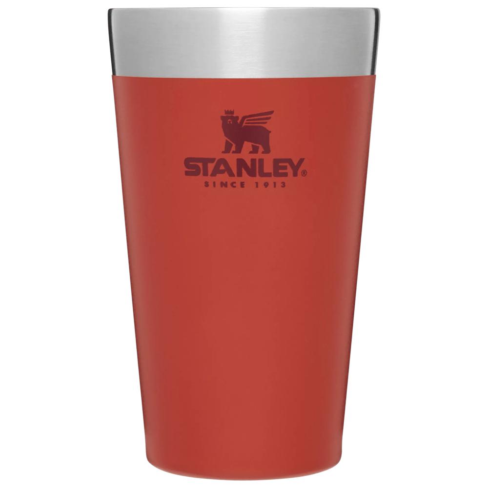 Red Stanley Adventure Stacking Stainless Steel Beer Pint | 16OZ Tumbler Cups | 16072-RFZB