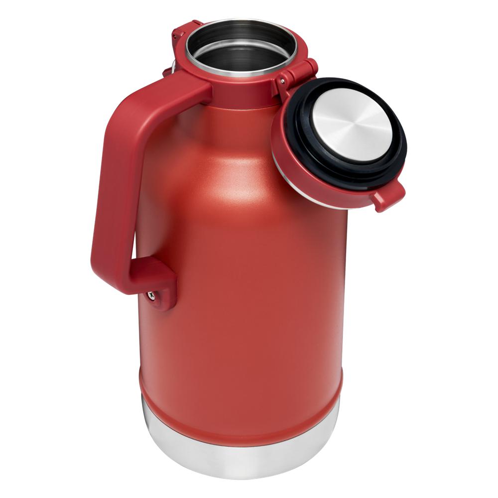 Red Stanley Classic Easy-Pour Insulated Beer Growler | 64 OZ Water Bottles | 36421-THMI