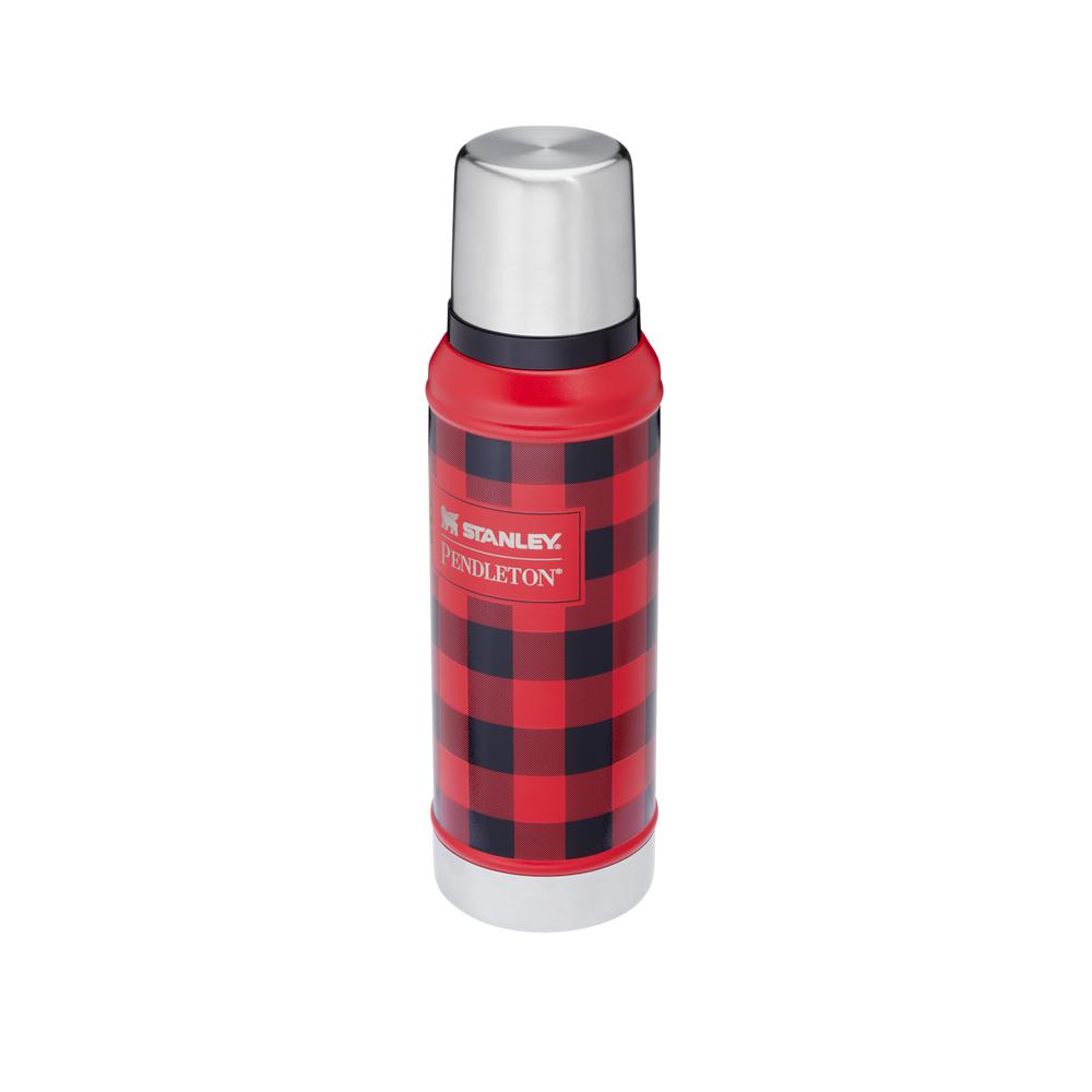 Red Stanley Stanley x Pendleton Classic Bottle | Buffalo Check | 1.0 QT Vacuum Bottles | 60483-RZPL